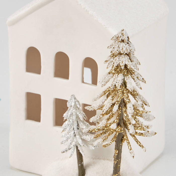Primitives by Kathy - Lighted Winter House Figurine
