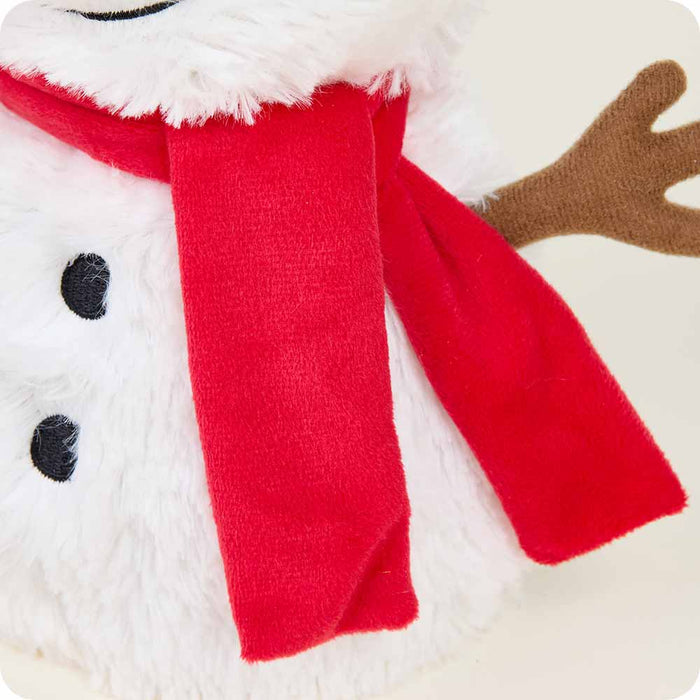 Warmies: America’s Favorite Microwave Plush Brand - Red Scarf Snowman Warmies