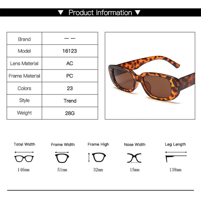 ACCITY - Trendy Small Square Sunglasses for Women, UV400_CWASG0071