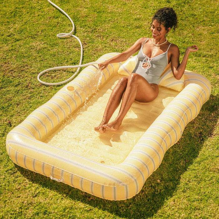 FUNBOY - Tanning Pool Lounger Yellow and Blue