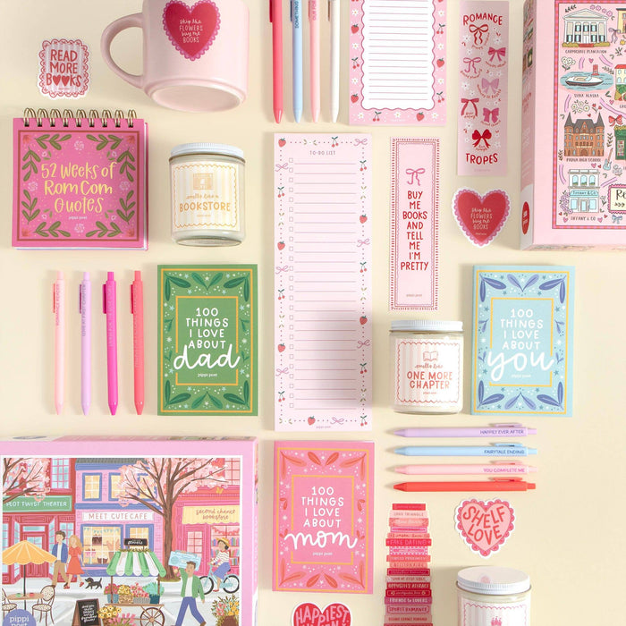 Pippi Post - Happy Galentine's Bow & Flowers Valentine's Greeting Card