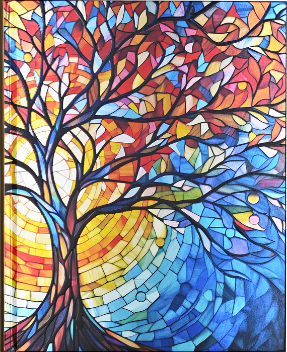 Peter Pauper Press - Stained Glass Tree of Life Journal