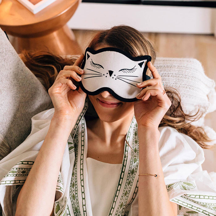 Ten Thousand Villages - Cat Nap Velvet Sleep Mask
