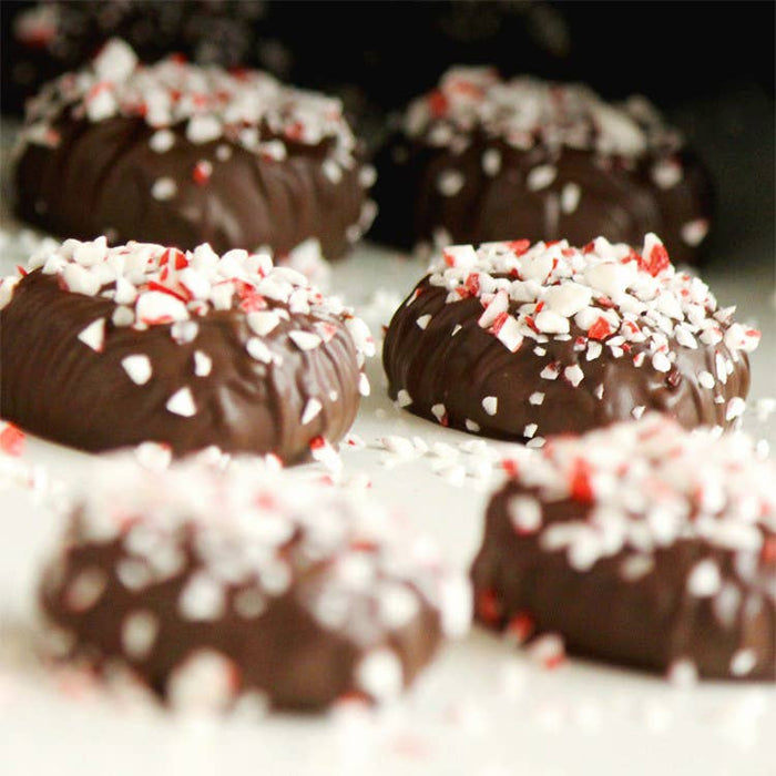 Cranberry Sweets & More - Peppermint Tea Cookies in Dark Chocolate
