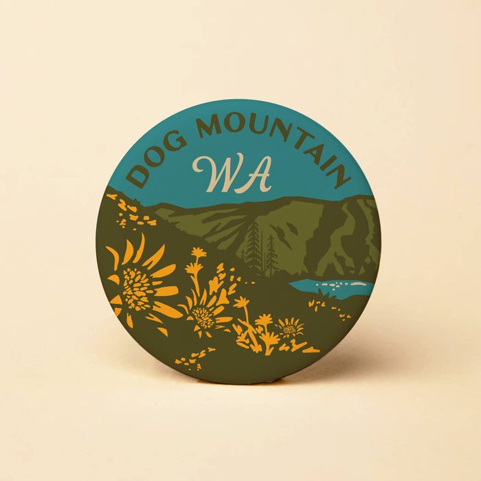 Tender Loving Empire - WA Dog Mountain Round Magnet