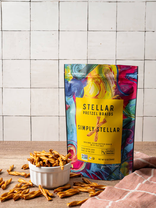 Stellar Snacks - Stellar Pretzel Braids - Simply Stellar - 12oz