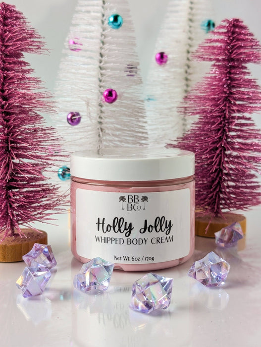 Beachy Bubbles Bath Co - Holly Jolly Whipped Body Cream - Christmas 2025
