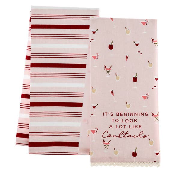 Karma - Flour Sack Tea Towels with Charm