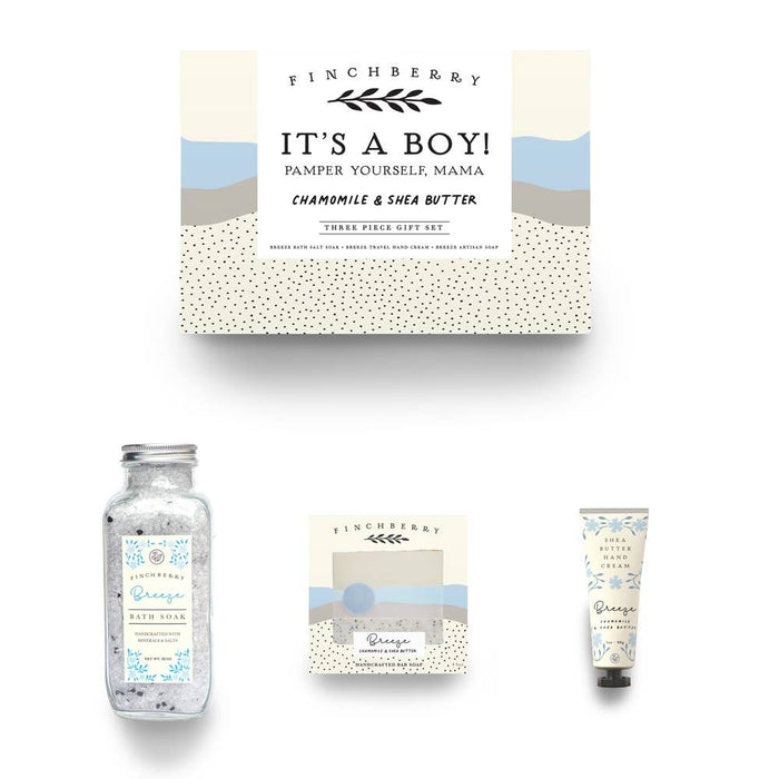 FinchBerry - 3 pc Gift Set - It's A Boy! Baby Shower Gift