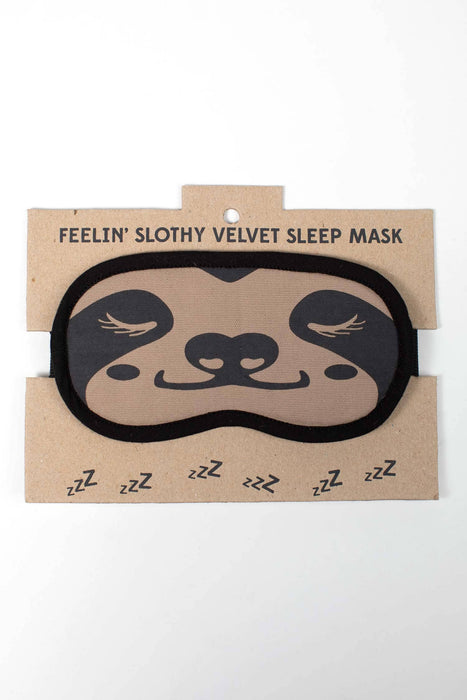 Ten Thousand Villages - Sloth Velvet Sleep Mask