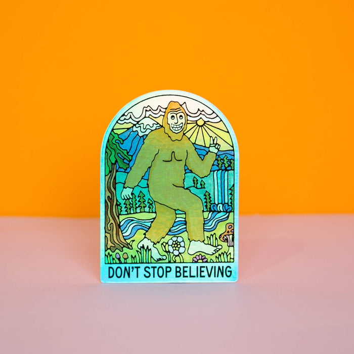 Tender Loving Empire - Don't Stop Believing Bigfoot Sticker