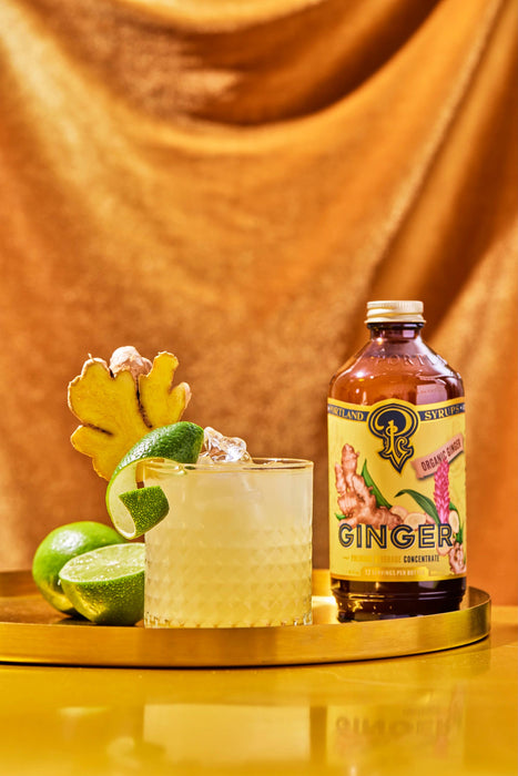 Portland Syrups - Ginger Syrup 12oz  - cocktail / mocktail beverage mixer