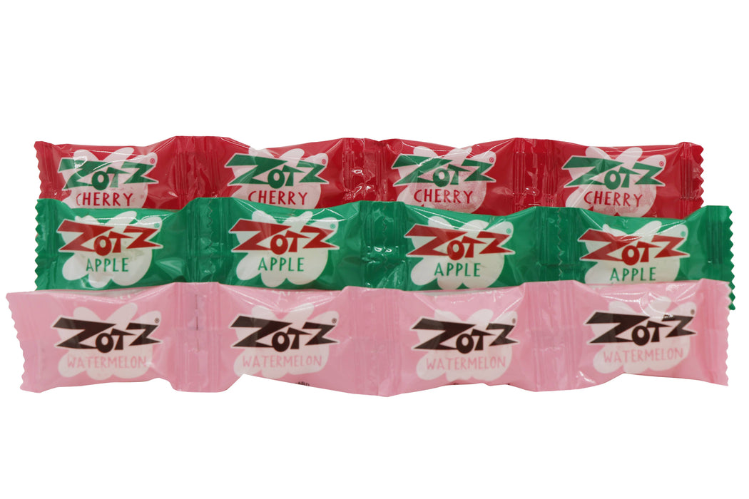 Grandpa Joe's Candy Shop Zotz Fizzing Candy Strings, Cherry/Apple/Watermelon