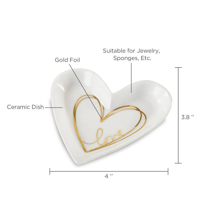 Kate Aspen Heart Shaped Trinket Dish