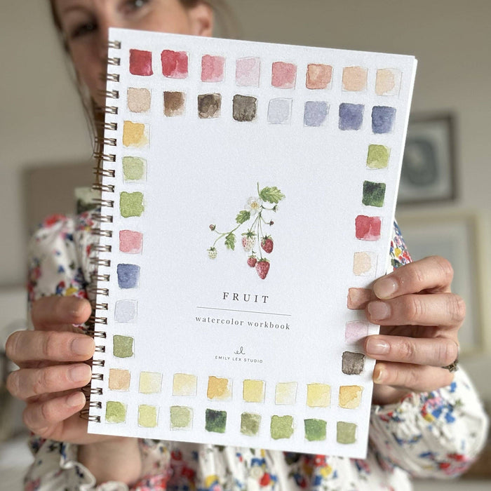 emily lex studio - Fruit watercolor workbook