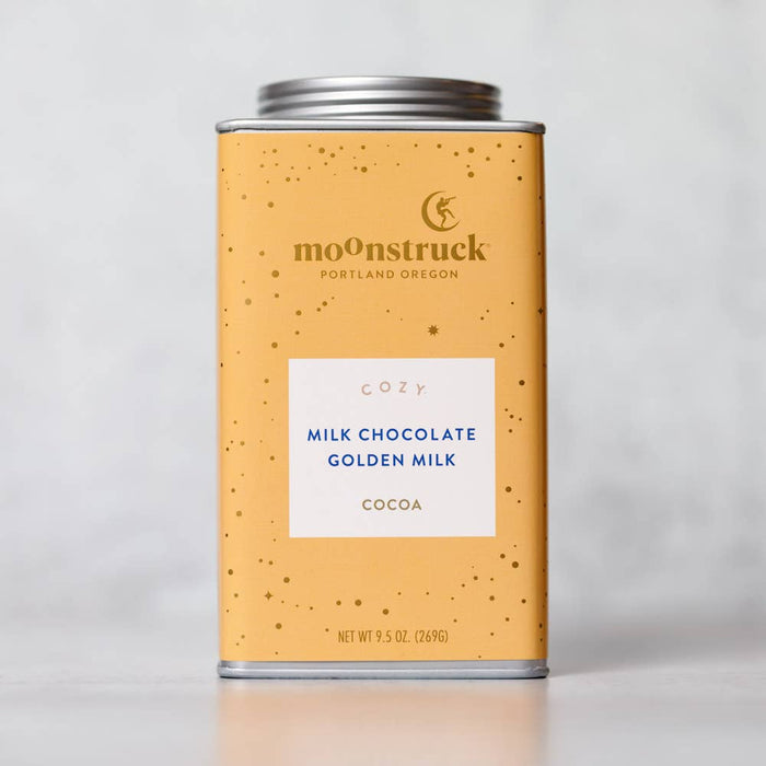 Moonstruck Chocolate Co - Cozy: Golden Milk Chocolate Hot Cocoa Tins