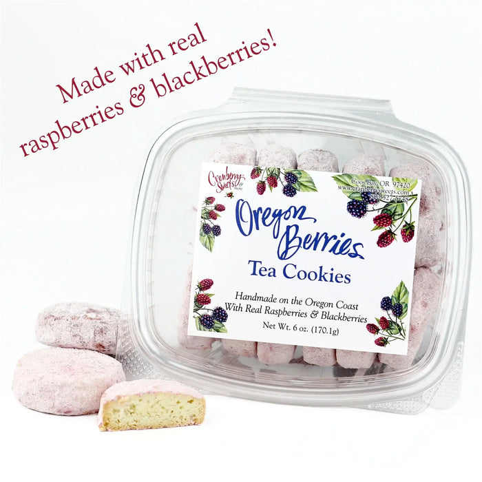 Cranberry Sweets & More - Powderz Tart and Messy Oregon Berries Tea Cookies