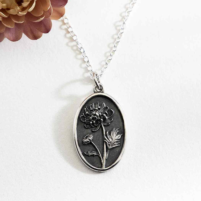 Nina Designs - Sterling Silver Birthflower Necklaces
