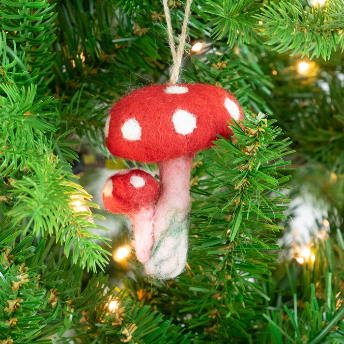 The Winding Road - Felt Mushroom Ornaments