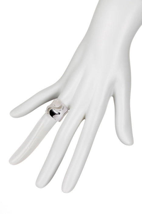 Zoey Simmons - Open Scroll Ring In Silver - SP