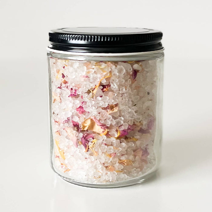 The Bohemian Box Shop - Self Love Bath Soak - 8oz Glass Jar of Bath Salts