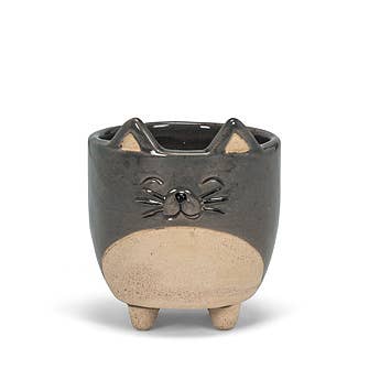 Abbott - Sm Cat on Legs Planter-3" H
