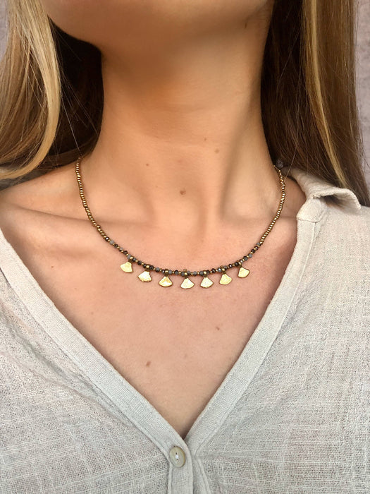 Baizaar - Triangle Drop Color Necklace
