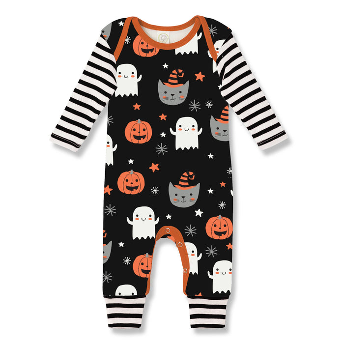 Tesa Babe - Baby's Halloween Pumpkin Party Cotton Romper