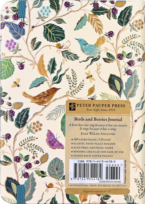 Peter Pauper Press - Birds and Berries Journal