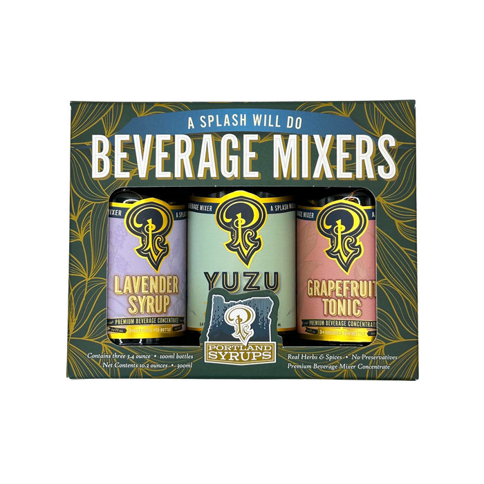 Portland Syrups - Gift Set - Green Standard Cocktail / Mocktail Drink Mixers