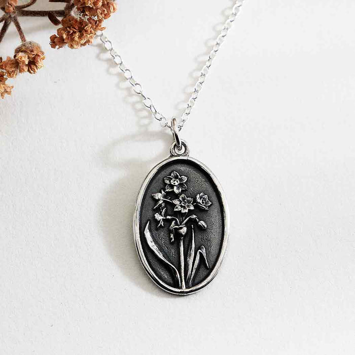 Nina Designs - Sterling Silver Birthflower Necklaces