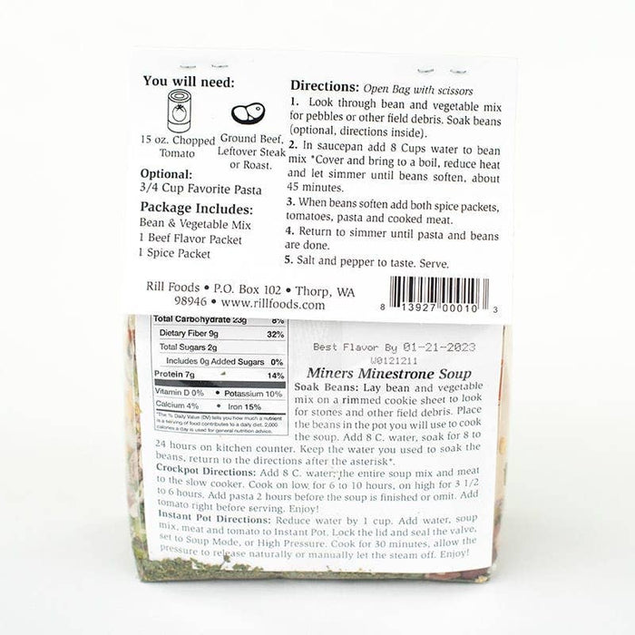 Rill Foods - Large Miner Minestrone Soup Mix