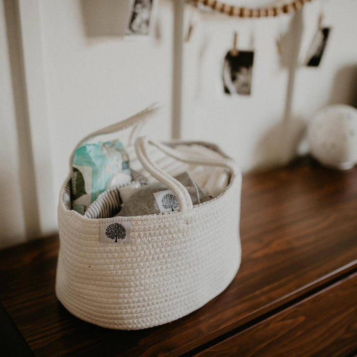 Parker Baby Co. Rope Diaper Caddy