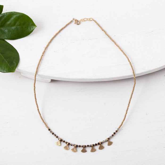 Baizaar - Triangle Drop Color Necklace