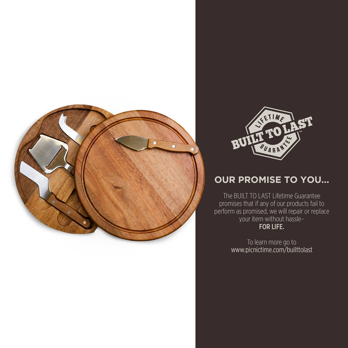 Picnic Time Family of Brands - Acacia Circo Cheese Cutting Board & Tool Set