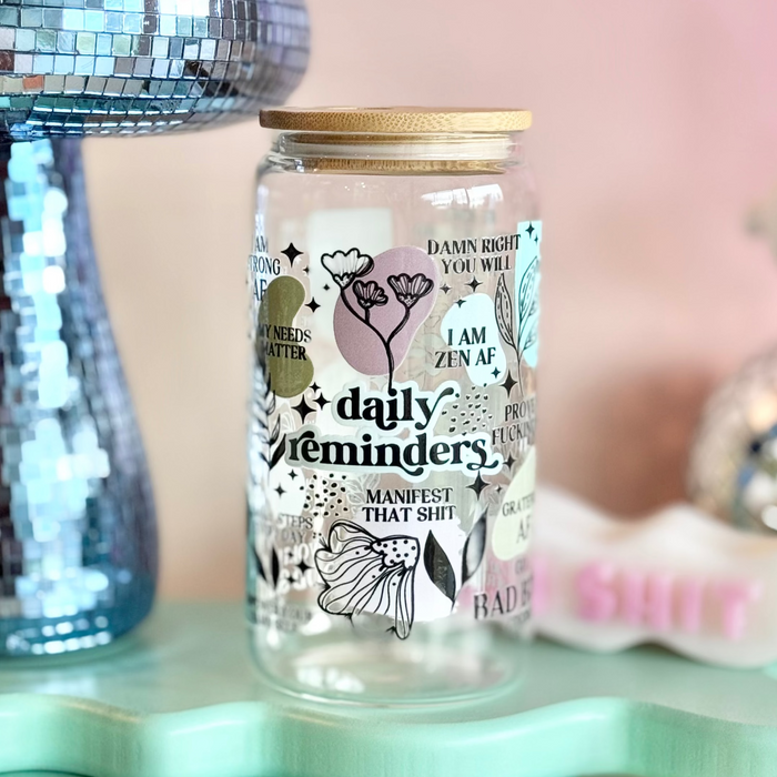 HandCrofted - NSFW Daily Reminders Frosted Glass Can