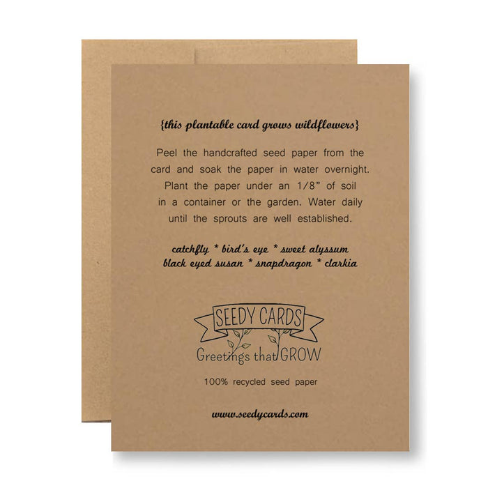 Seedy Cards - THEIR PAWPRINTS ARE FOREVER ON OUR HEARTS Greeting Card