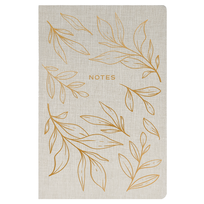 Sweet Water Decor - Gold Leaves Notes Journal - Stationery & Gifts