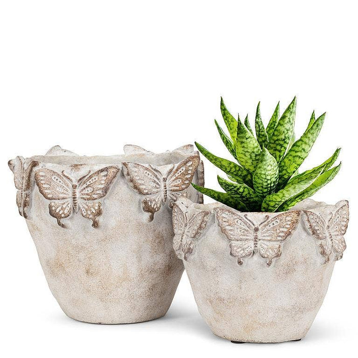 Abbott - Butterfly Edged Planter-7"H