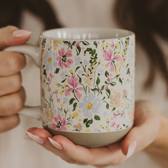 Sweet Water Decor - *NEW* Floral Stoneware Coffee Mug - Spring Home Decor