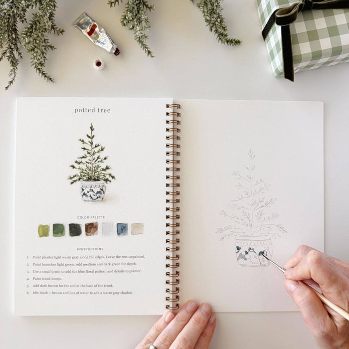 emily lex studio - Classic christmas watercolor workbook