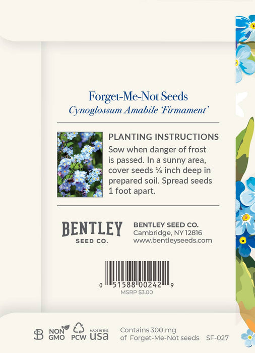 Bentley Seed Co. - Vintage Gift - Forget Me Not Seed Packets