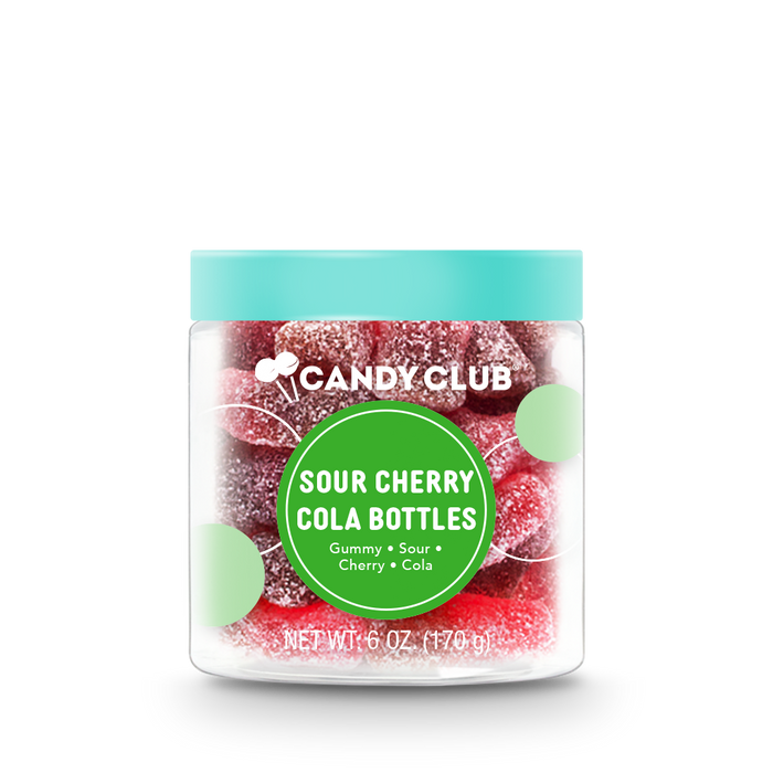 Candy Club Sour Cherry Cola Bottle Gummies