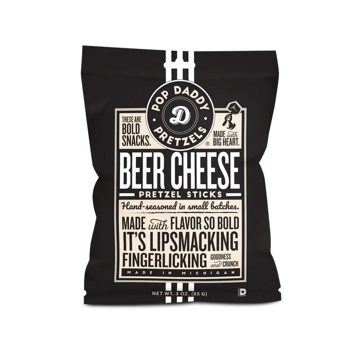 Pop Daddy Snacks - Seasoned Pretzels - 3oz - Beer Cheese