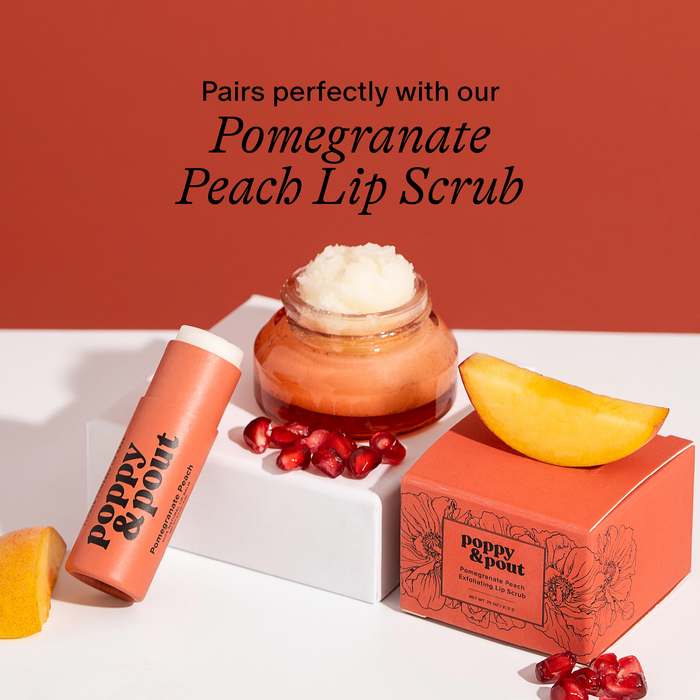 Poppy & Pout - Lip Balm, Pomegranate Peach