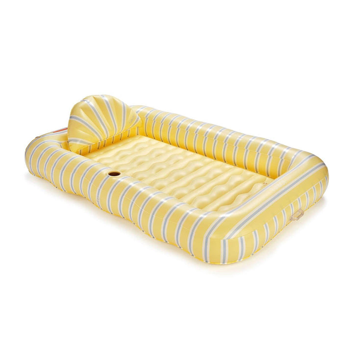 FUNBOY - Tanning Pool Lounger Yellow and Blue