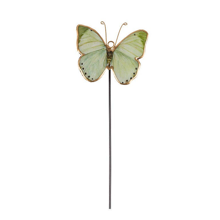 Abbott - Small Butterfly Plant Stake-4 Assorted-10" H