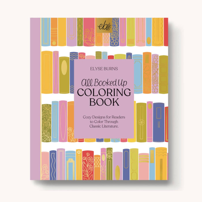 Elyse Breanne Design - All Booked Up Coloring Book | Bookish & Reading