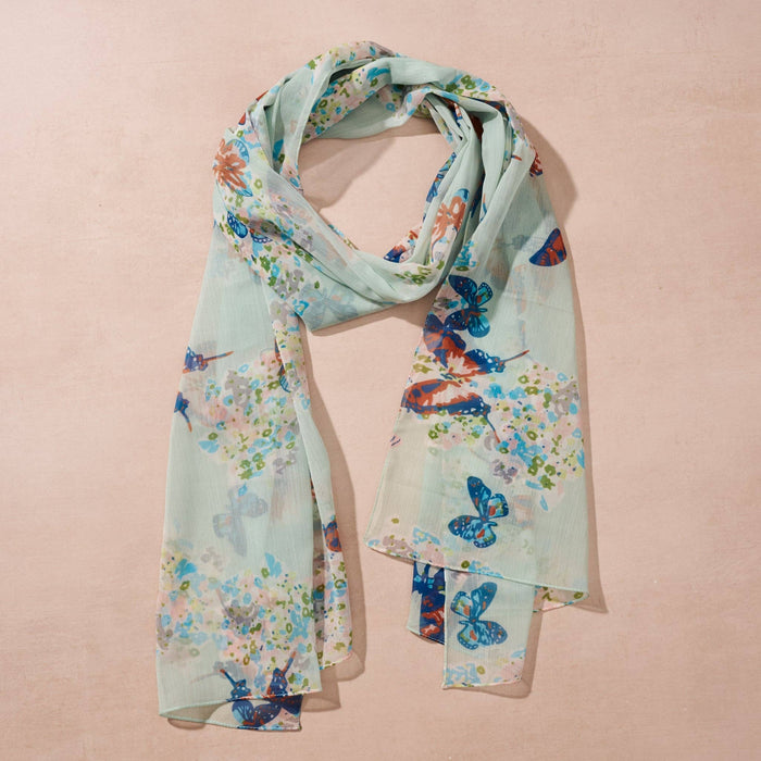 Ten Thousand Villages - Komal Butterfly Chiffon Scarf