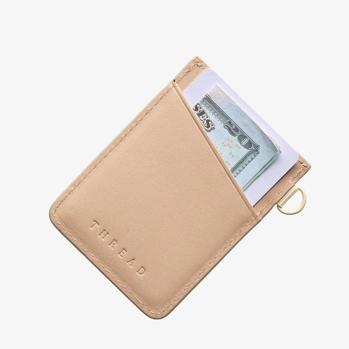 Thread - Green Gingham - Vertical Leather Wallet